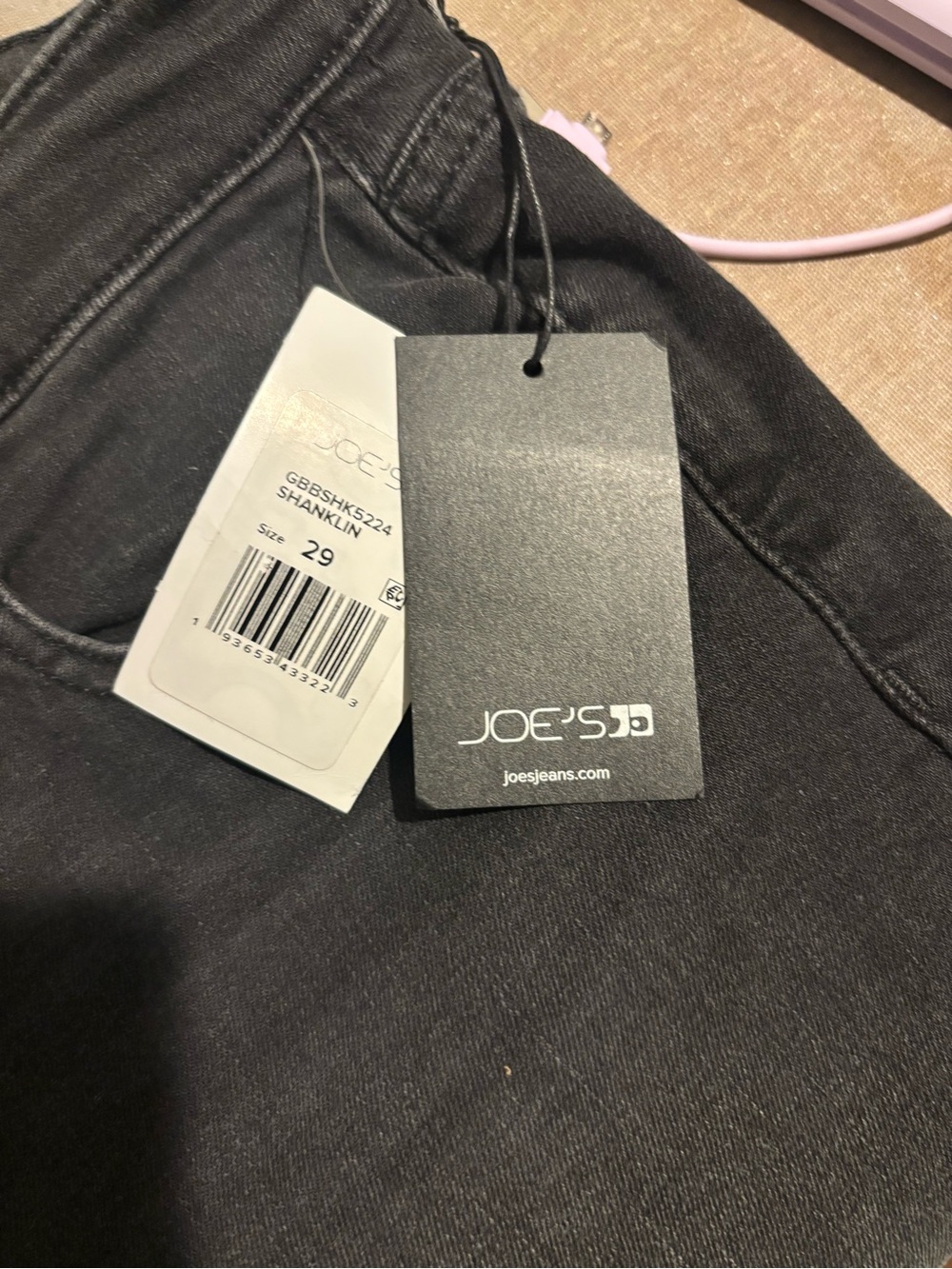 Joe's Jeans Black Straight Ankle Jeans